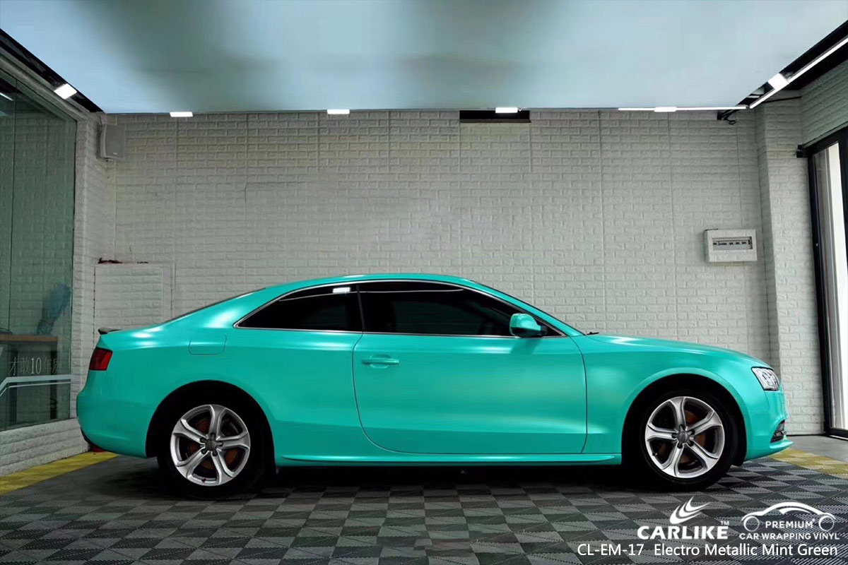 CL-EM-17 ELECTRO METALLIC MINT GREEN CAR WRAP VINYL for AUDI