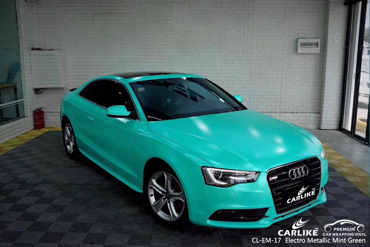 CL-EM-17 ELECTRO METALLIC MINT GREEN CAR WRAP VINYL for AUDI