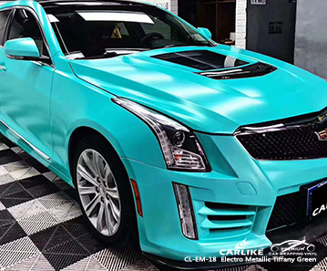 CL-EM-18 electro metallic tiffany green motorcycle car vinyl wrapping for CADILLAC