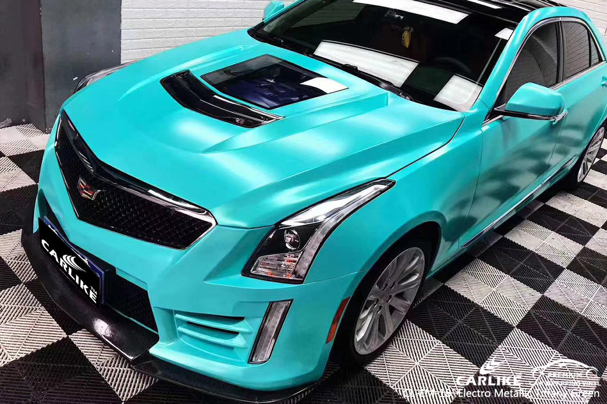 CL-EM-18 electro metallic tiffany green car wrap vinyl for CADILLAC