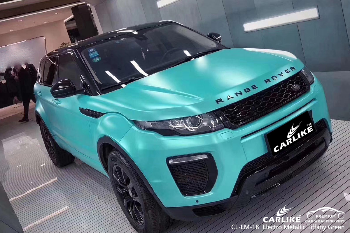 CL-EM-18 electro metallic tiffany green car wrap vinyl for LAND ROVER