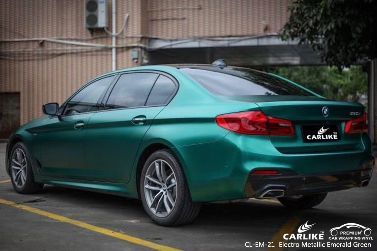 CL-EM-21 electro metallic emerald green car wrap vinyl for BMW