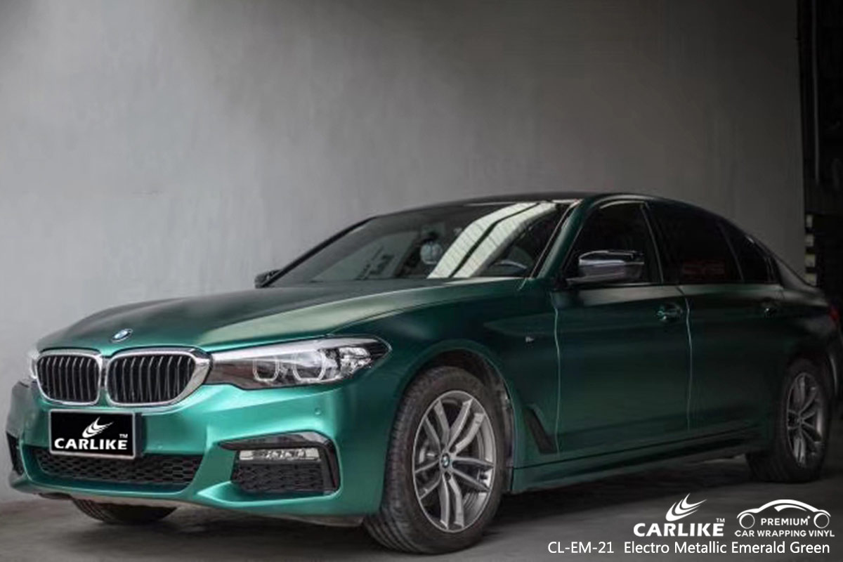 CL-EM-21 electro metallic emerald green car wrap vinyl for BMW