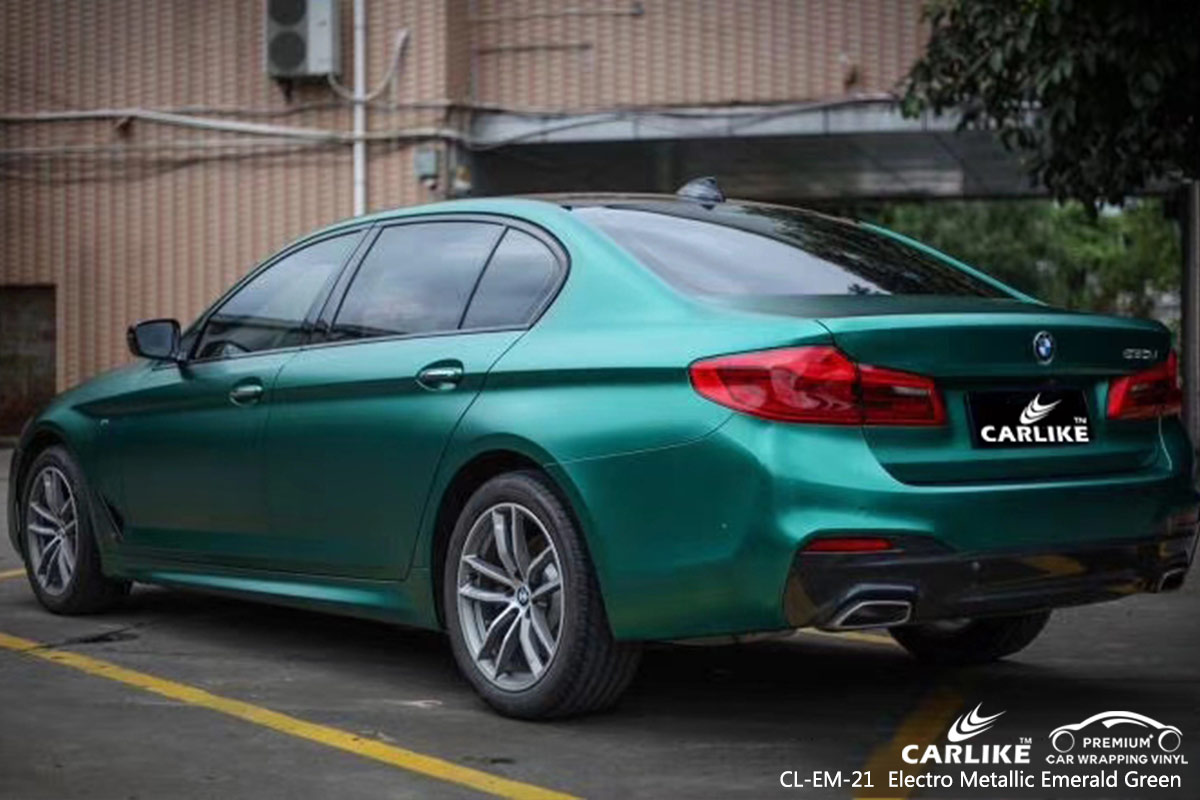 CL-EM-21 electro metallic emerald green car wrap vinyl for BMW