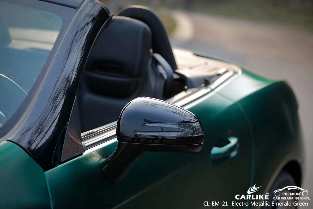 CL-EM-21 electro metallic emerald green car wrap vinyl for MERCEDES-BENZ