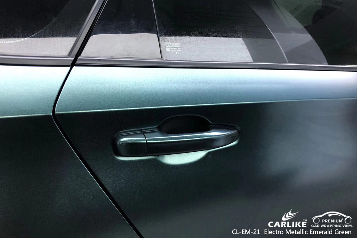 CL-EM-21 electro metallic emerald green car wrap vinyl for HONDA