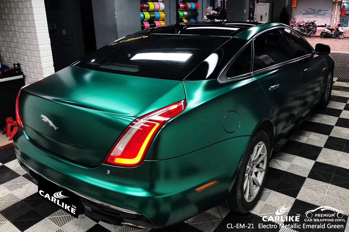 CL-EM-21 electro metallic emerald green body wrap car supplier for