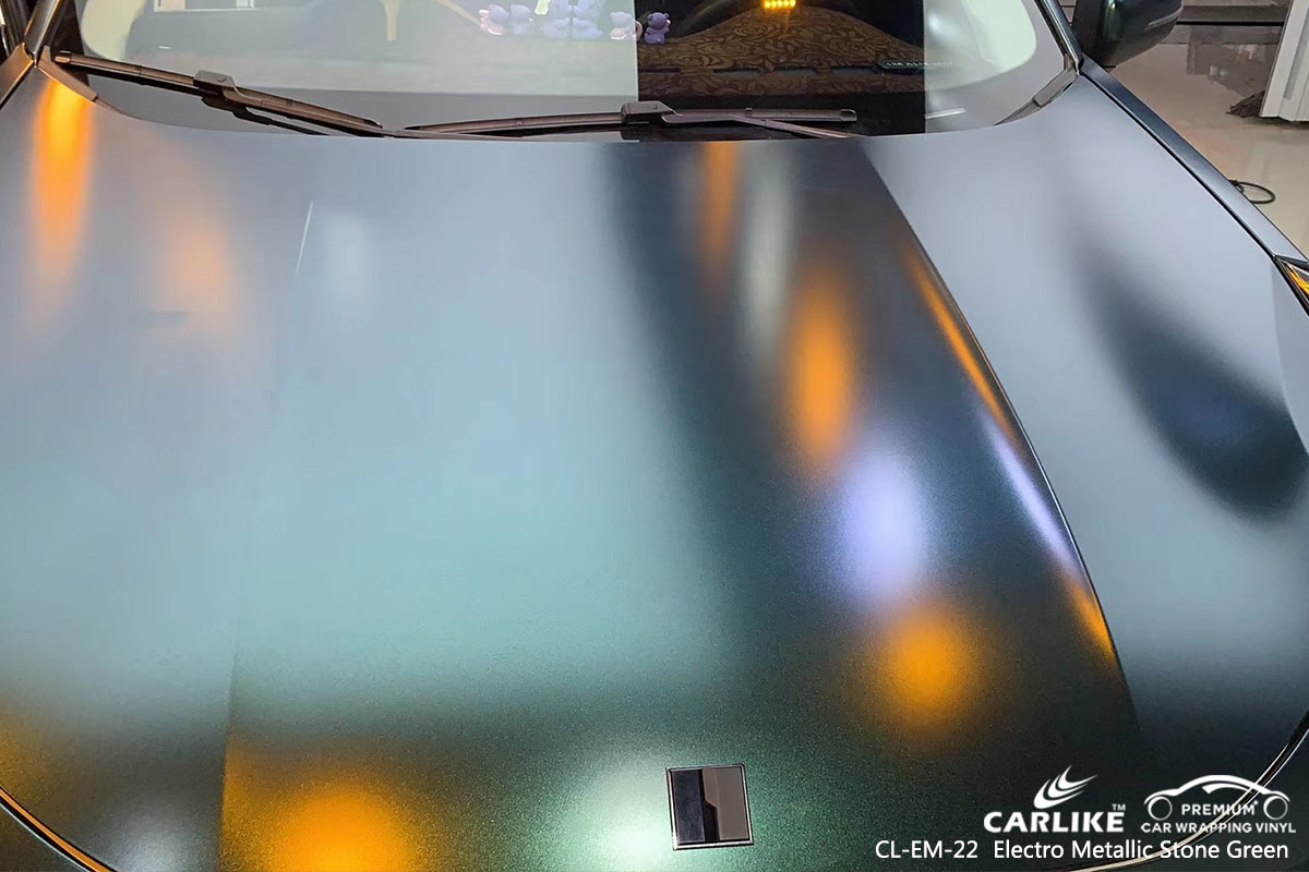 CL-EM-22 electro metallic stone green car wrap vinyl for LYNK&CO