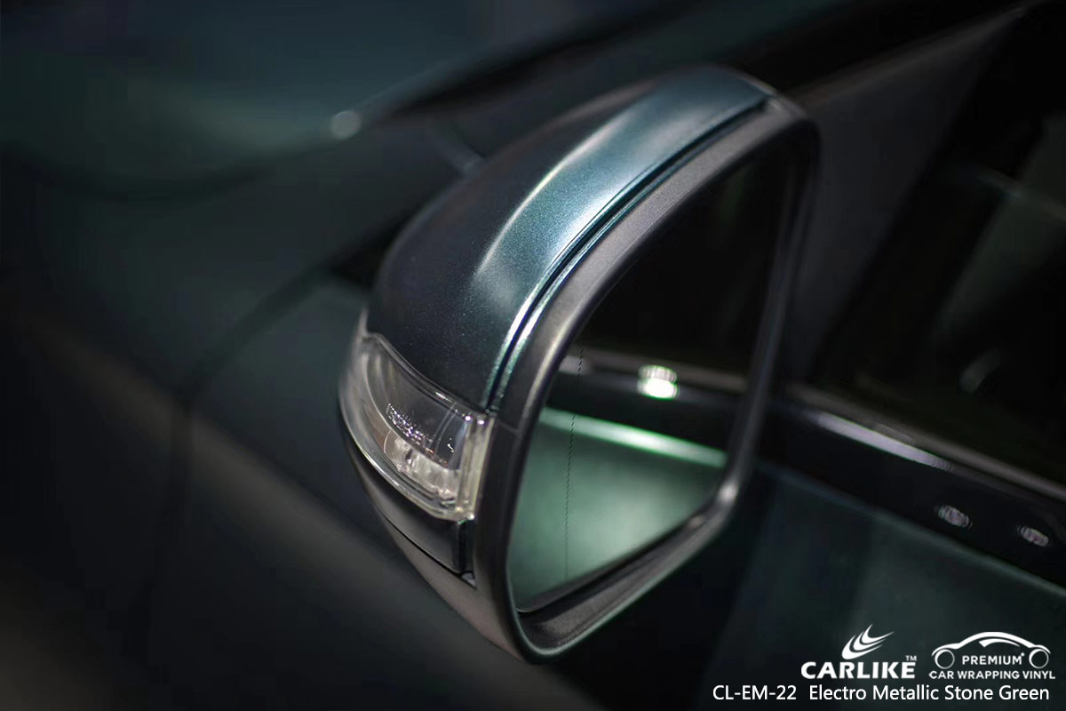 CL-EM-22 electro metallic stone green car wrap vinyl for MERCEDES-BENZ