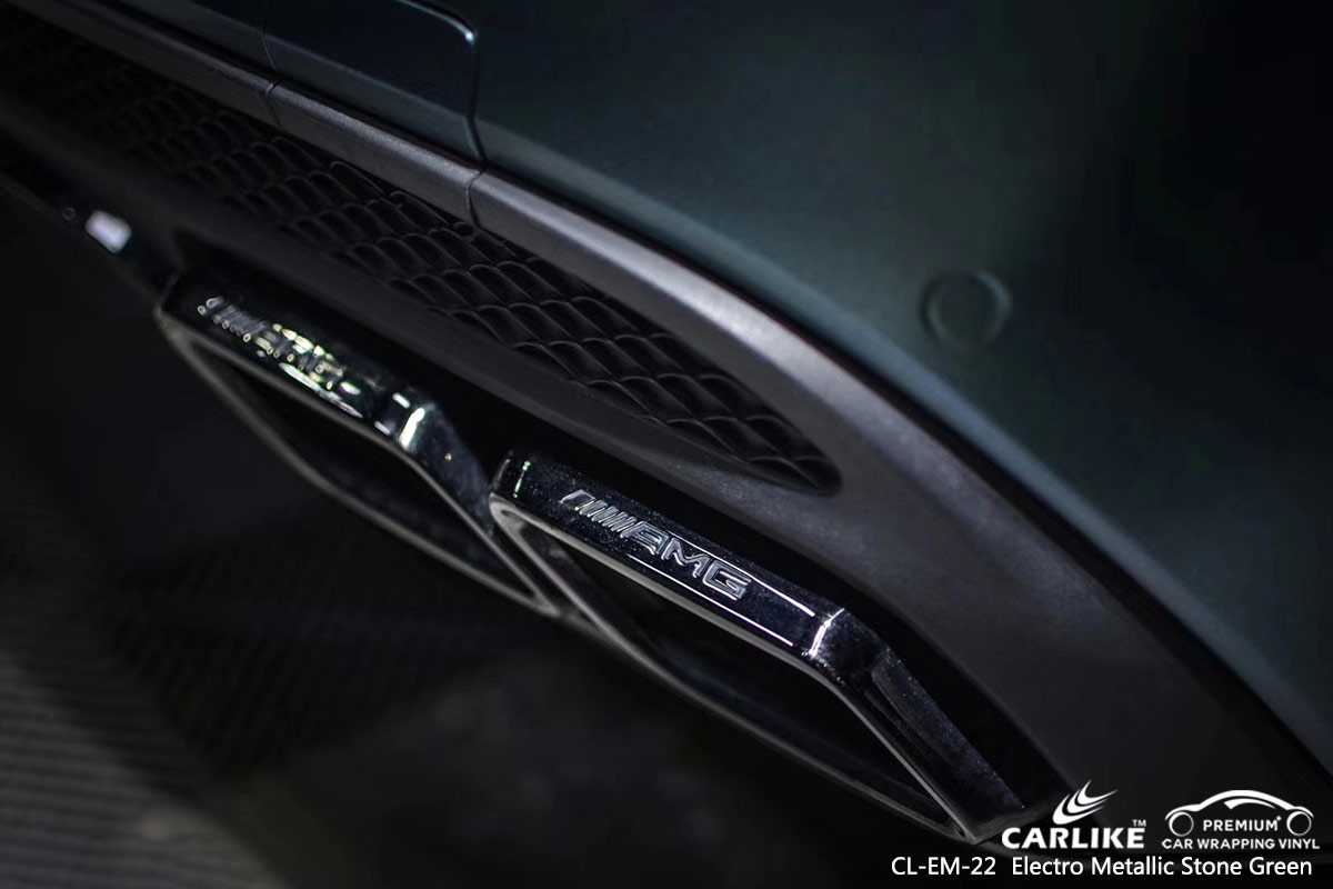 CL-EM-22 electro metallic stone green car wrap vinyl for MERCEDES-BENZ