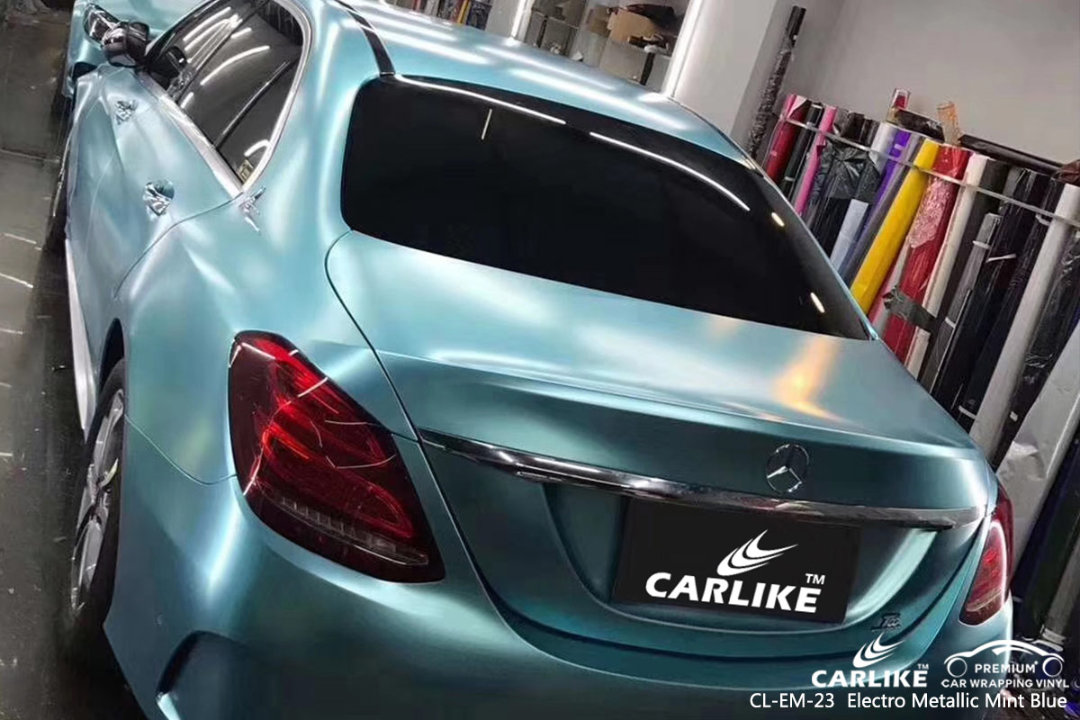 CL-EM-23 ELECTRO METALLIC MINT BLUE CAR WRAP VINYL for MERCEDES-BENZ