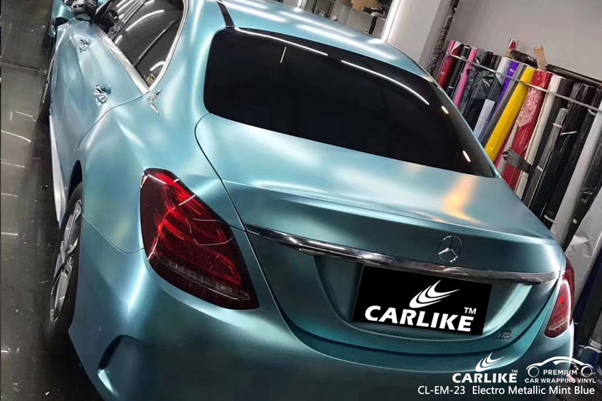 CL-EM-23 ELECTRO METALLIC MINT BLUE CAR WRAP VINYL for MERCEDES-BENZ