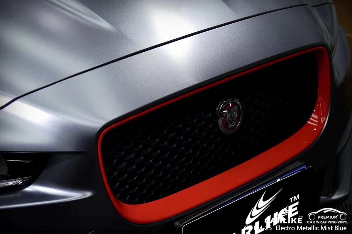 CL-EM-25 ELECTRO METALLIC MIST BLUE CAR WRAP VINYL for JAGUAR