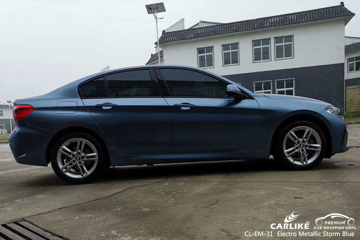 CL-EM-31 electro metallic storm blue car wrap vinyl for BMW