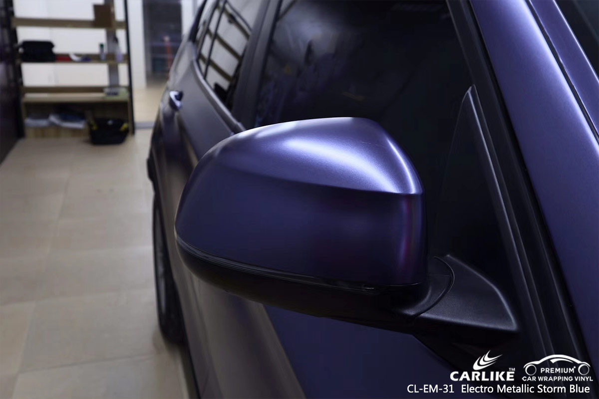 CL-EM-31 electro metallic storm blue car wrap vinyl for BMW