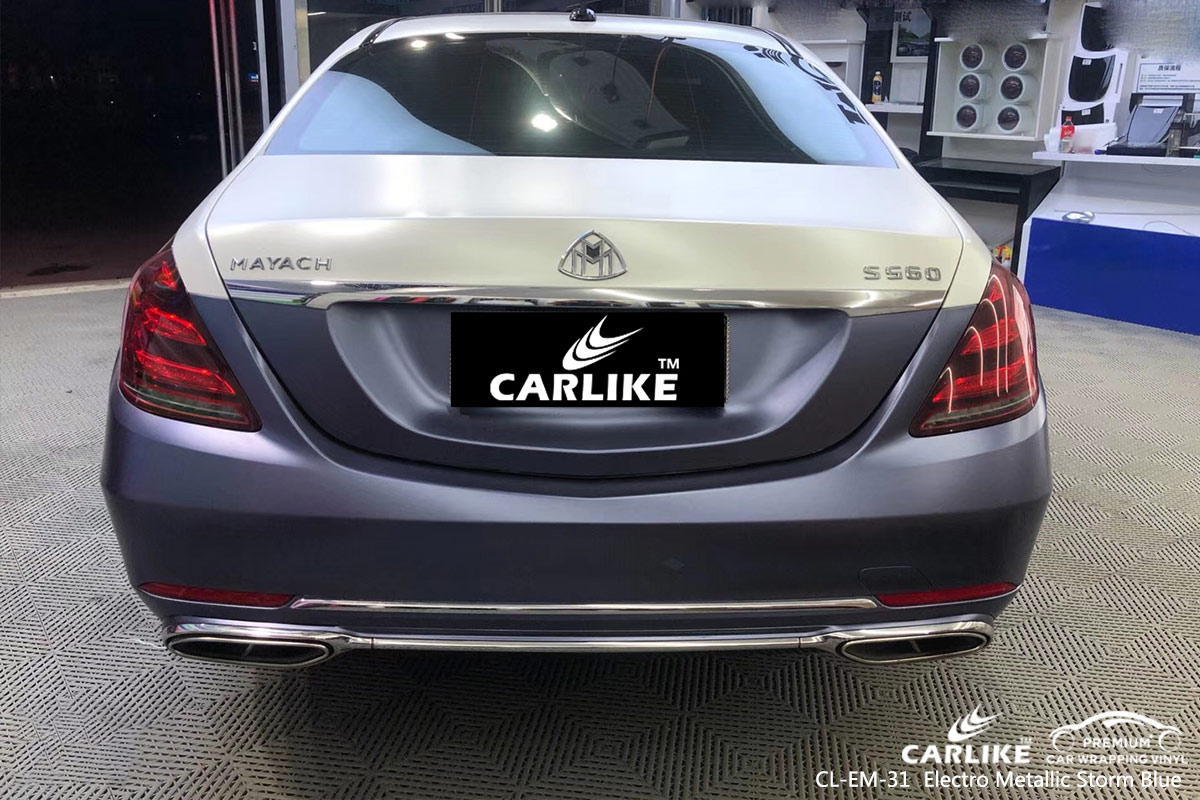 CL-EM-31 electro metallic storm blue car wrap vinyl for MAYBACH