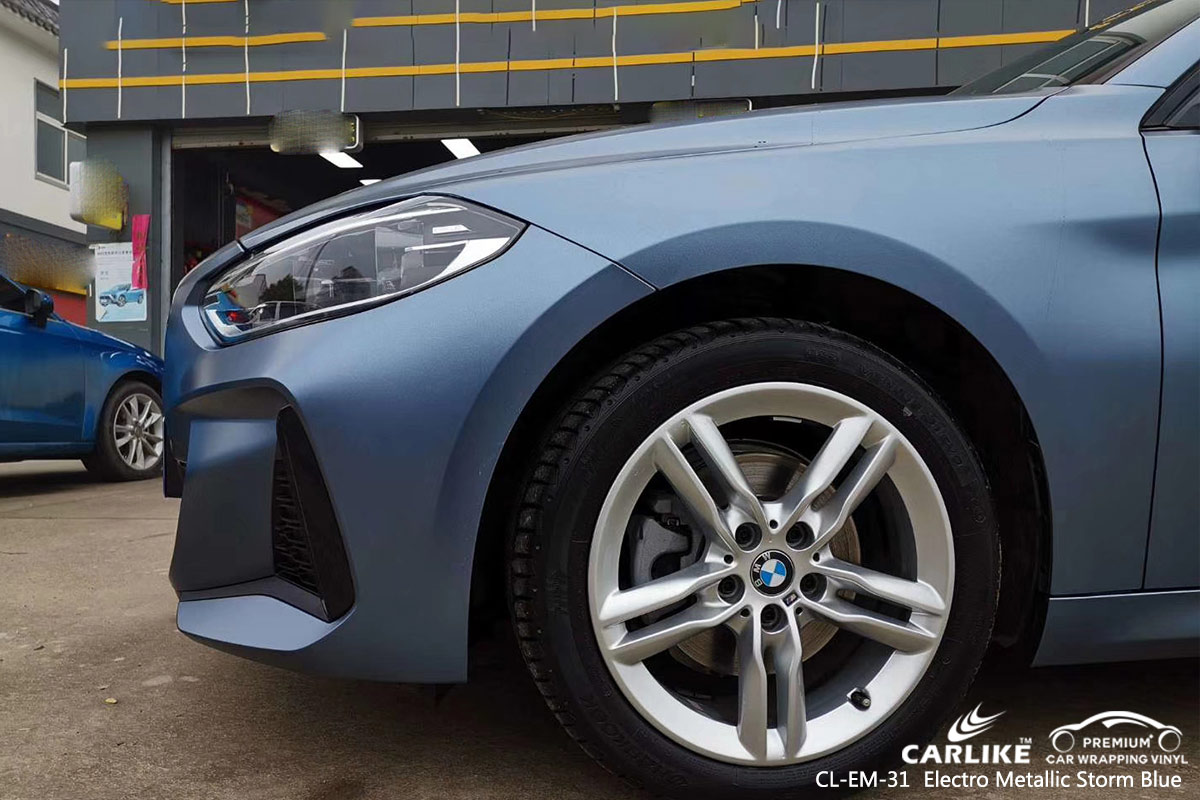 CL-EM-31 electro metallic storm blue car wrap vinyl for BMW