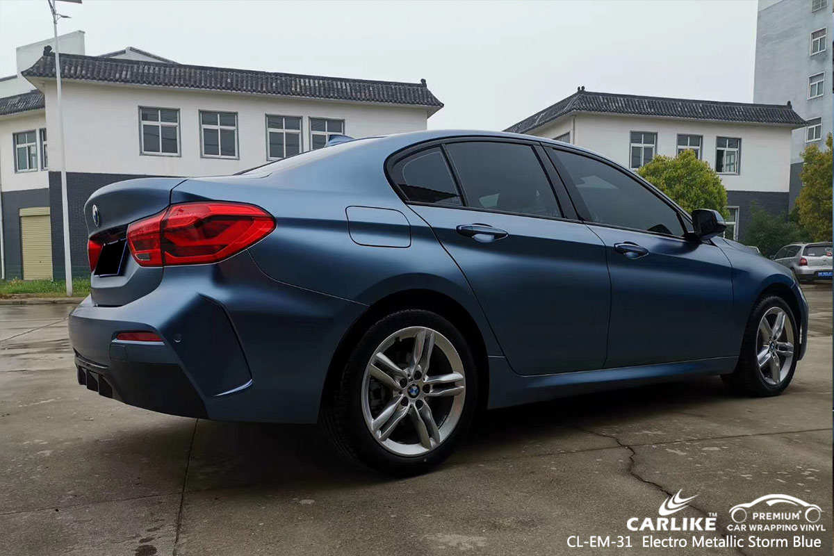 CL-EM-31 electro metallic storm blue car wrap vinyl for BMW