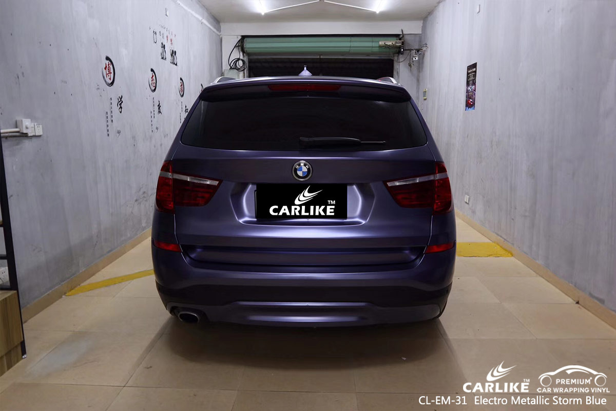 CL-EM-31 electro metallic storm blue car wrap vinyl for BMW