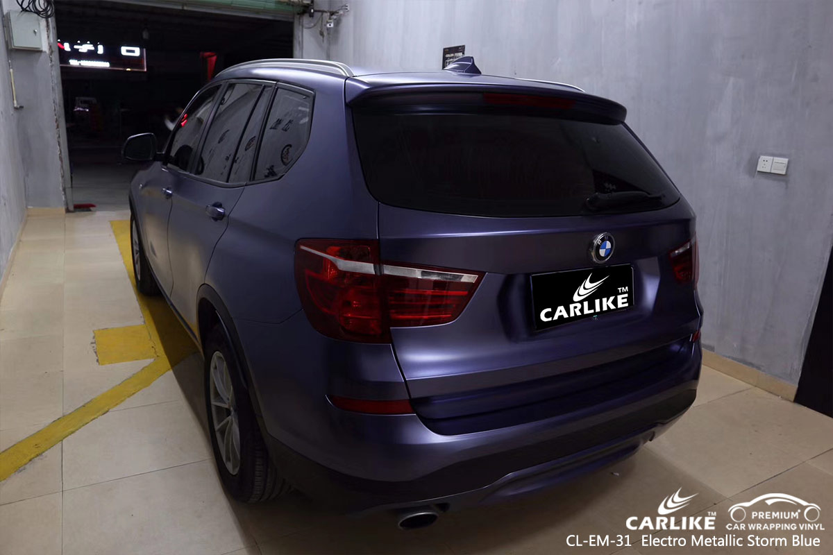 CL-EM-31 electro metallic storm blue car wrap vinyl for BMW