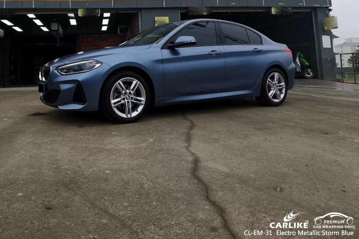 CL-EM-31 electro metallic storm blue car wrap vinyl for BMW