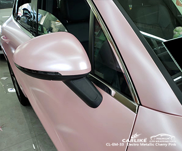 CL-EM-33 vinile elettro metallizzato rosa ciliegia avvolge la mia auto per PORSCHE Canada