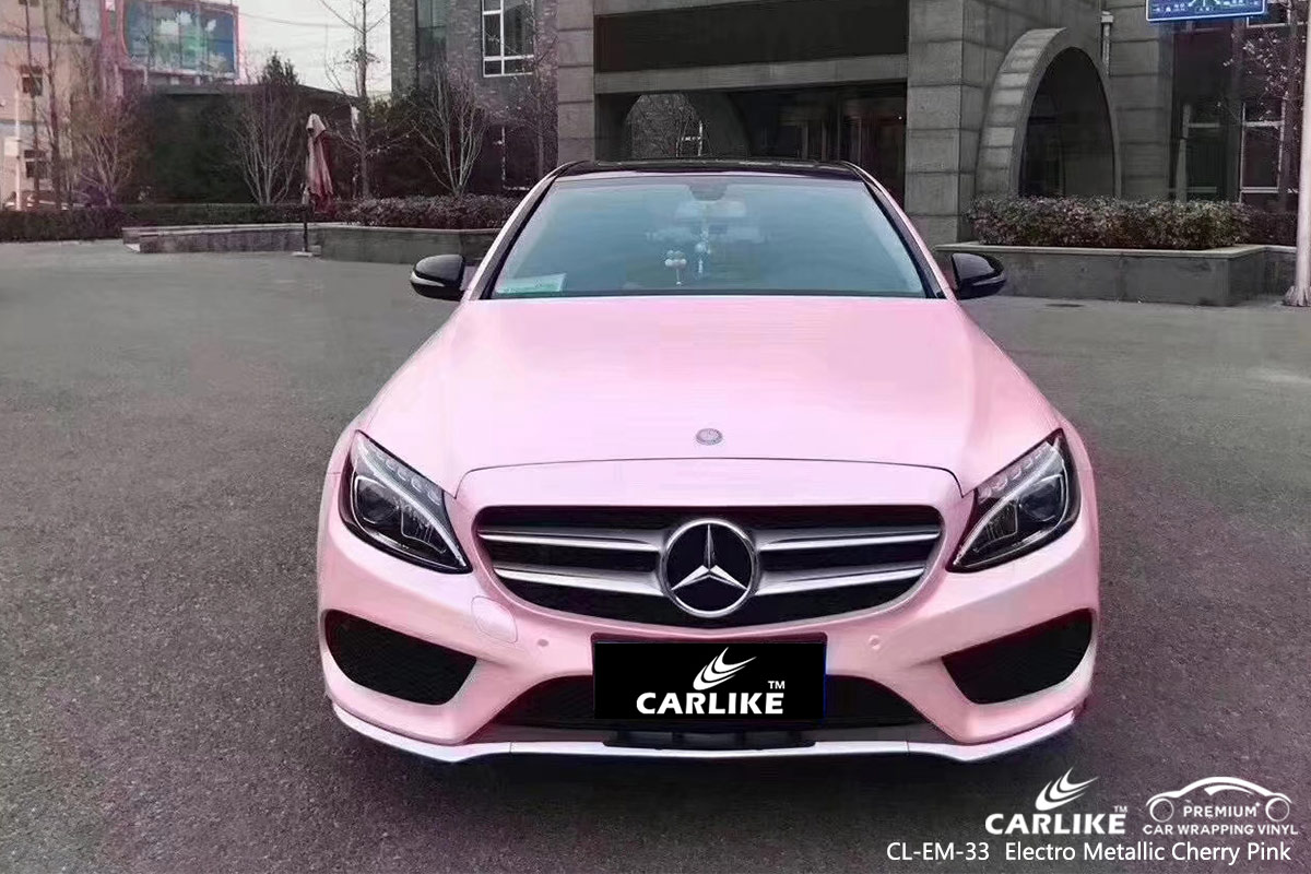 CL-EM-33 electro metallic cherry pink car wrap vinyl for MERCEDES-BENZ