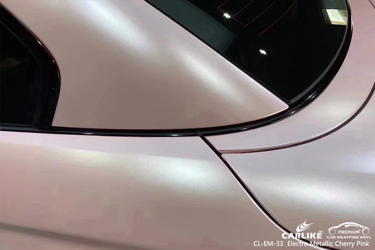 CL-EM-33 electro metallic cherry pink car wrap vinyl for BMW