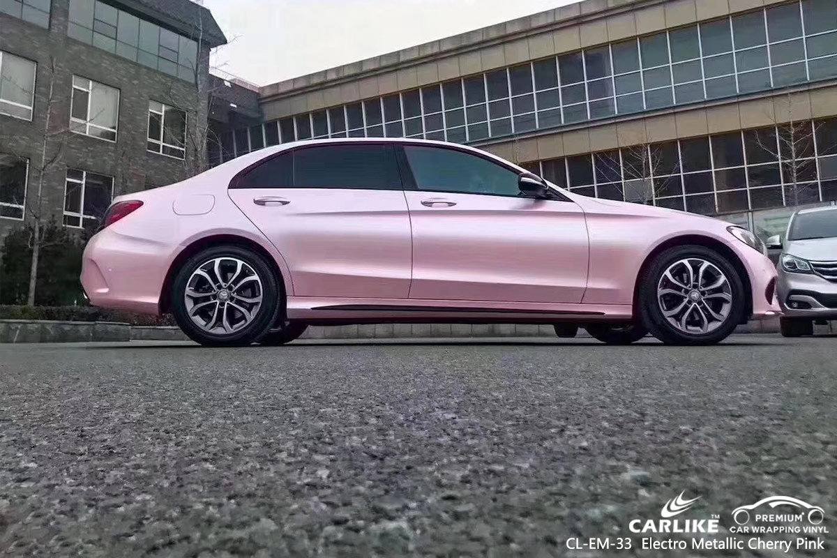 CL-EM-33 electro metallic cherry pink car wrap vinyl for MERCEDES-BENZ