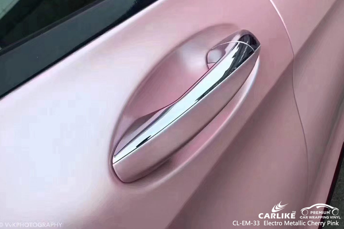 CL-EM-33 electro metallic cherry pink car wrap vinyl for MERCEDES-BENZ