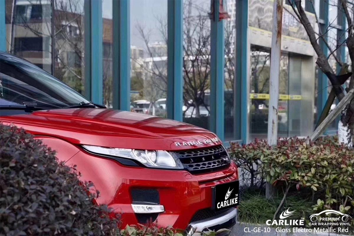 CL-GE-10 GLOSS ELECTRO METALLIC RED CAR WRAP VINYL for  RANGE ROVER
