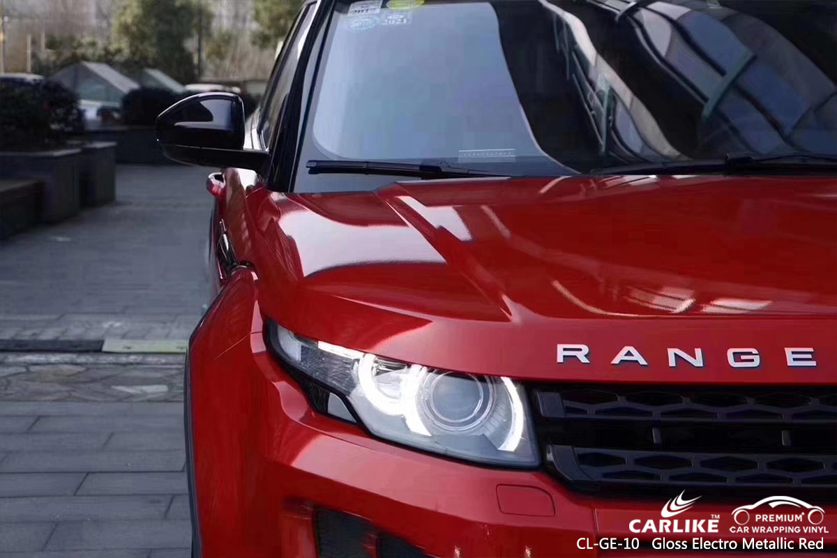 CL-GE-10 GLOSS ELECTRO METALLIC RED CAR WRAP VINYL for  RANGE ROVER