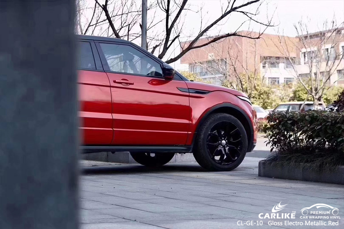 CL-GE-10 GLOSS ELECTRO METALLIC RED CAR WRAP VINYL for  RANGE ROVER