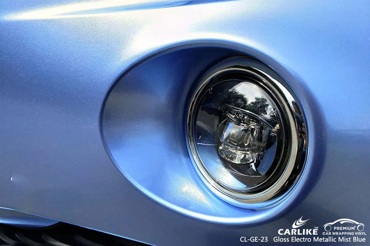 CL-GE-23 GLOSS ELECTRO METALLIC MIST BLUE CAR WRAP VINYL for MASERATI