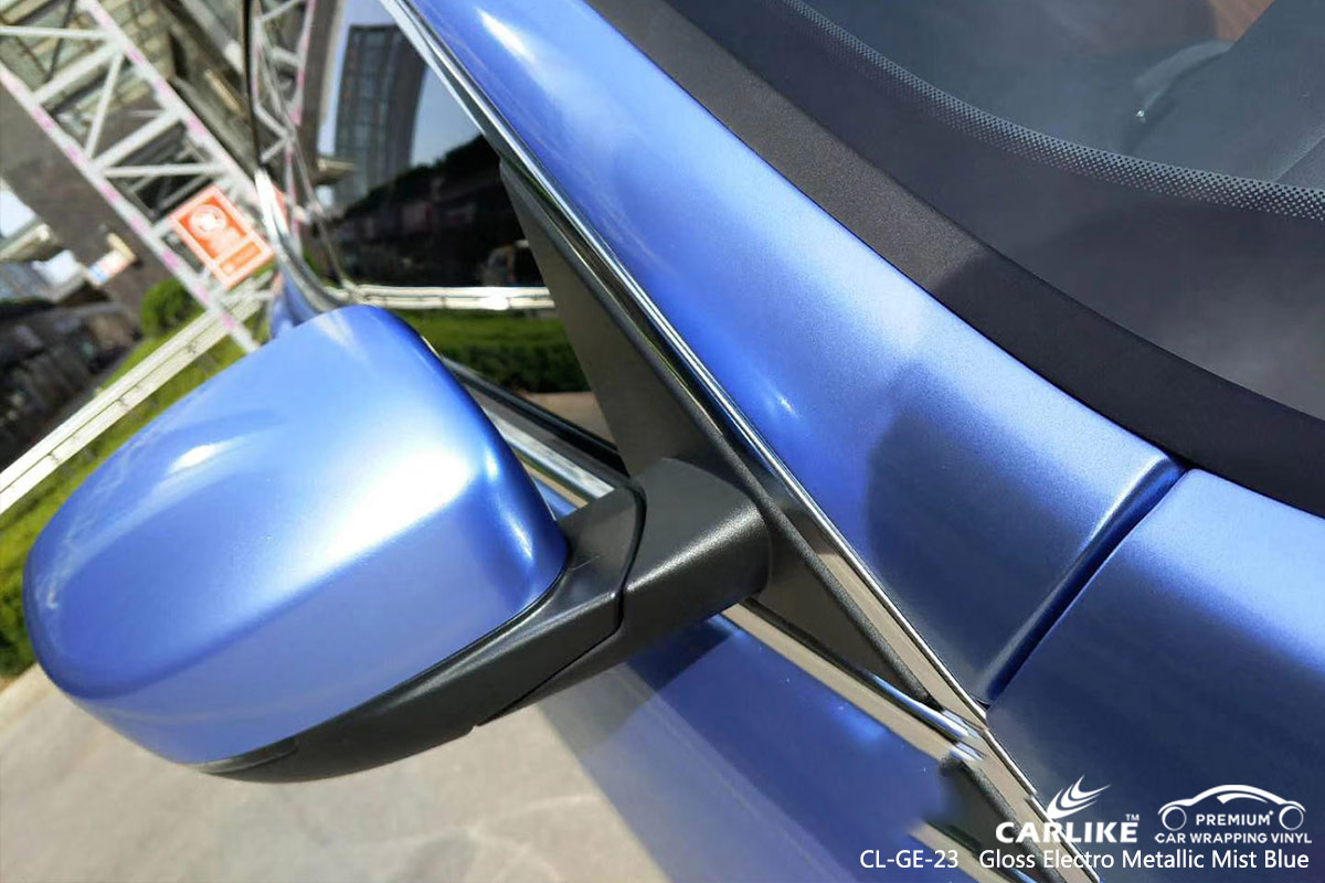 CL-GE-23 GLOSS ELECTRO METALLIC MIST BLUE CAR WRAP VINYL for MASERATI