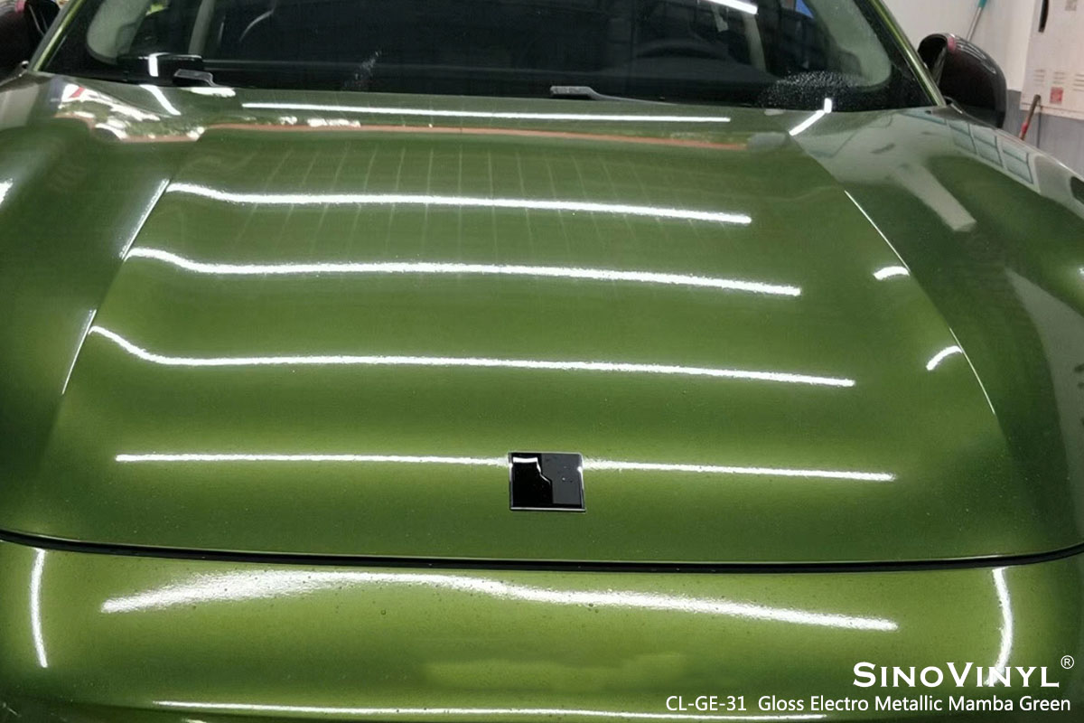 CL-GE-31 Gloss Electro Metallic Mamba Green car wrap vinyl for Lynk&Co