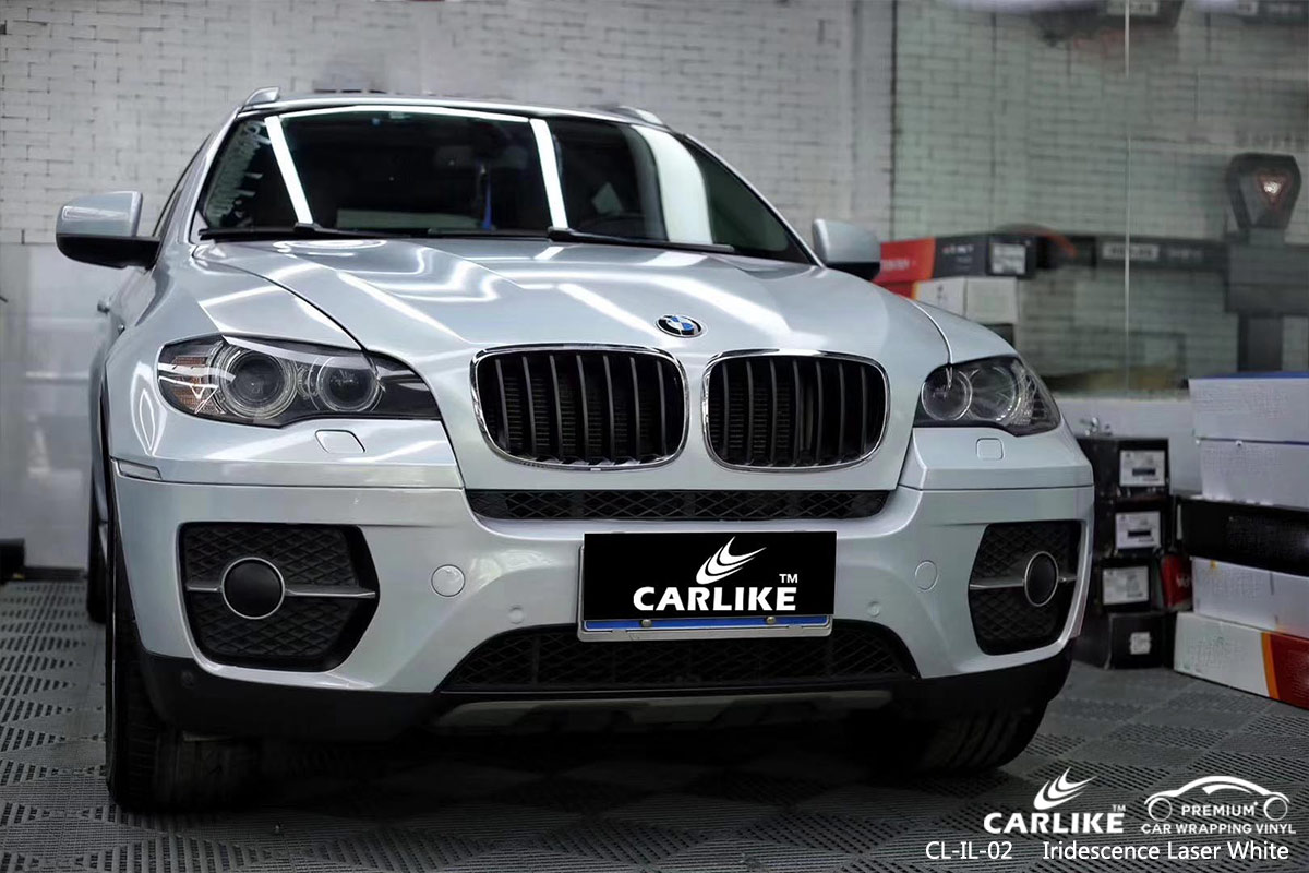 CL-IL-02 iridescence laser white vehicle wrapping vinyl for BMW American Samoa