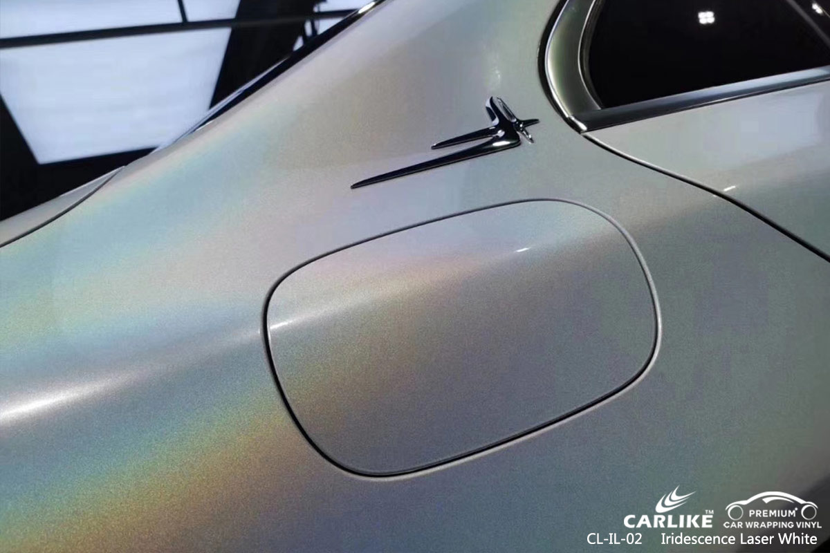 CL-IL-02 iridescence laser white car vinyl sticker paper for MERCEDES-BENZ Niger