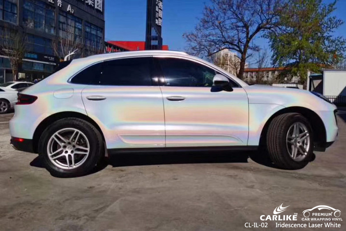 CL-IL-02 iridescence laser white auto car wrapping for PORSCHE Syria