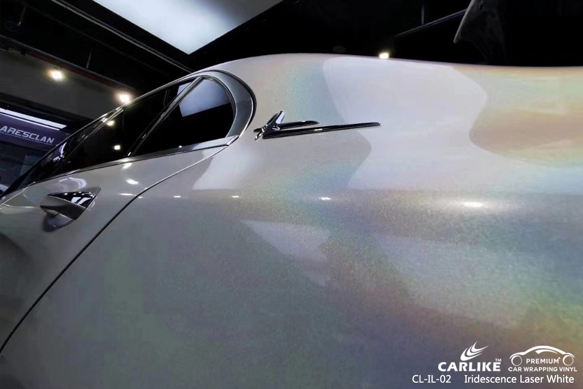 CL-IL-02 iridescence laser white car vinyl sticker paper for MERCEDES-BENZ Niger