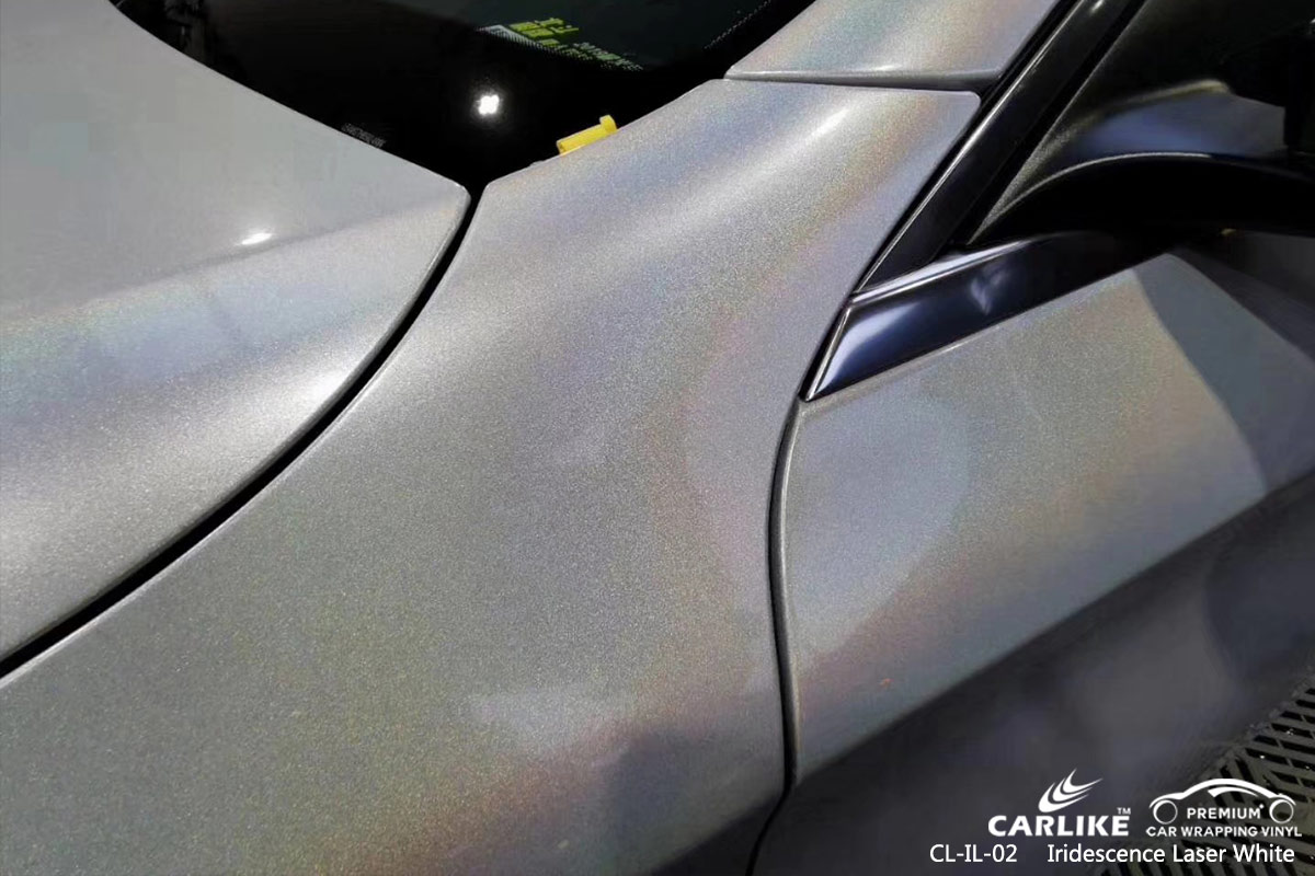 CL-IL-02 iridescence laser white car vinyl sticker paper for MERCEDES-BENZ Niger