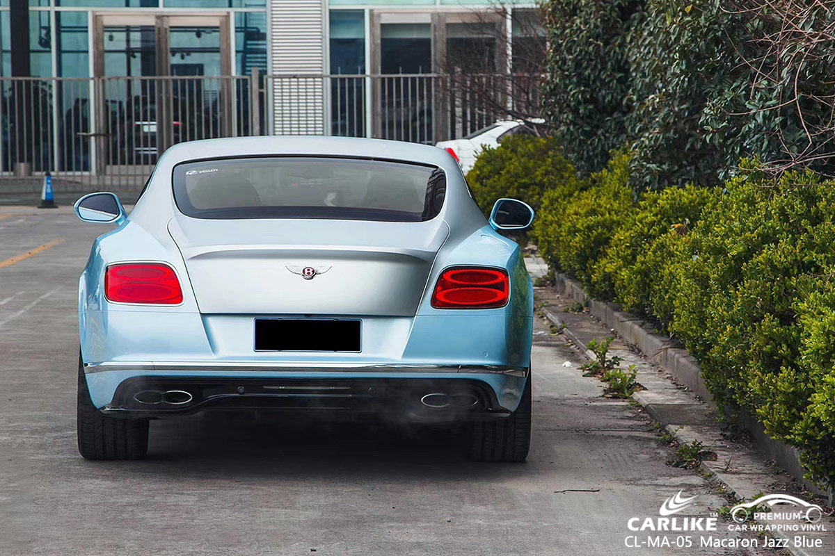 CL-MA-05 macaron jazz blue body wrap car supplier for BENTLEY Anguilla