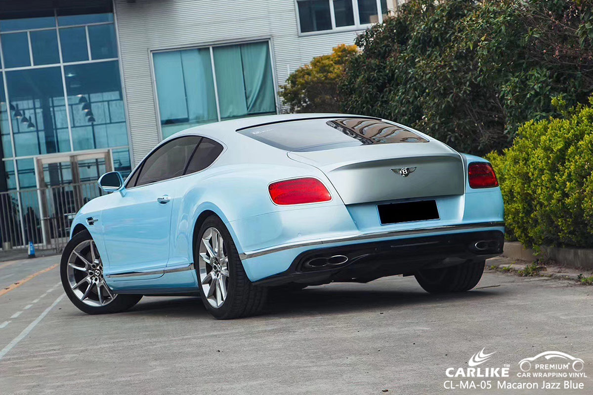 CL-MA-05 macaron jazz blue body wrap car supplier for BENTLEY Anguilla