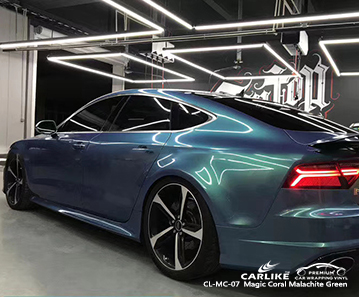 CL-MC-07 احباط الفينيل السيارة الخضراء المرجانية الخضراء المرجانية لأودي فرنسا