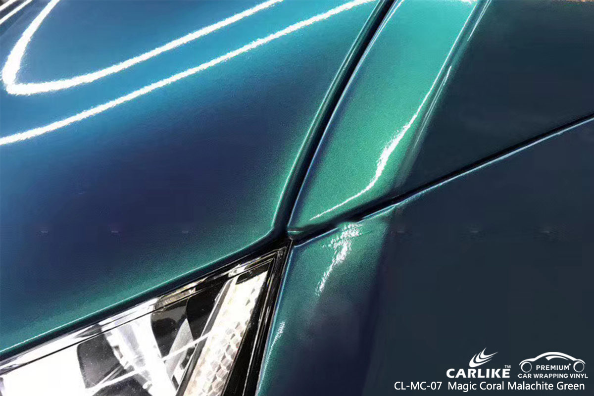 CL-MC-07 magic coral malachite green car wrap vinyl for AUDI