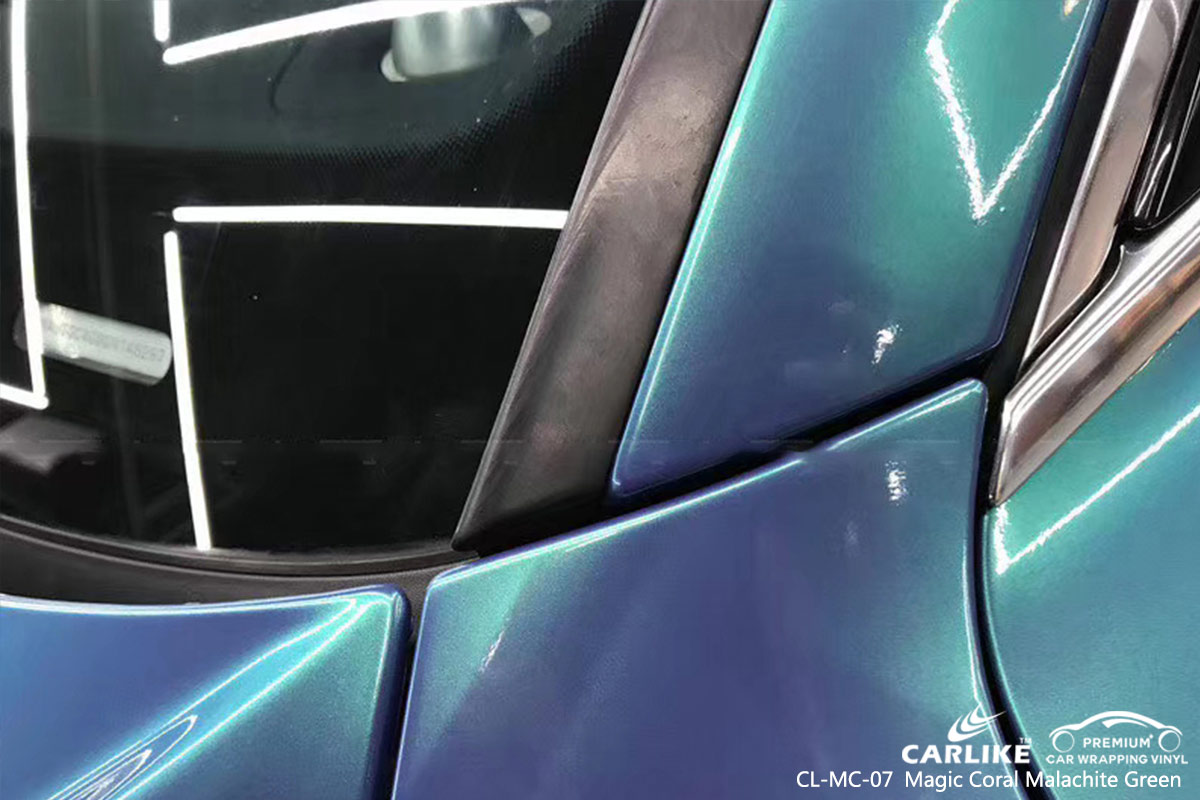 CL-MC-07 magic coral malachite green car wrap vinyl for AUDI