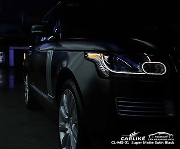 CL-MS-01 سوبر الفينيل لامع الفينيل سيارة سوداء ل لاند روفر ليبيا