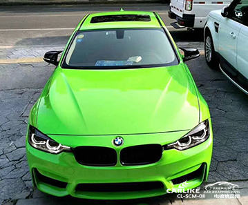 CL-SCM-08 الكروم مرآة السيارة الخضراء الموردين الفينيل المواد لسيارات BMW جزر القمر