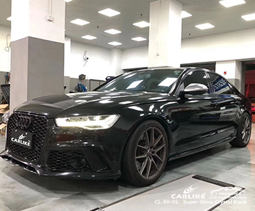 CL-SV-01 احباط التفاف السيارة الكريستال الأسود اللامع الفائق لأودي جزر البهاما