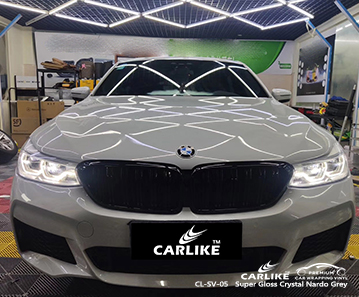 CL-SV-05 سوبر لامع نيلو رمادي لامع التفاف السيارة لسيارات BMW مالطا